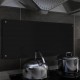 Virtuvės sienelė, juodos spalvos, 90x40cm, grūdintas stiklas