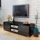 TV staliukas, labai blizgus, juodas, 120x40,3x34,7 cm