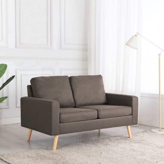 Dvivietė sofa, taupe spalvos, audinys