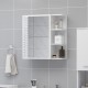 Veidrodinė vonios spintelė, balta, 62,5x20,5x64cm, MDP, blizgi