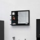 Vonios kambario veidrodis, juodos spalvos, 60x10,5x45cm, MDP