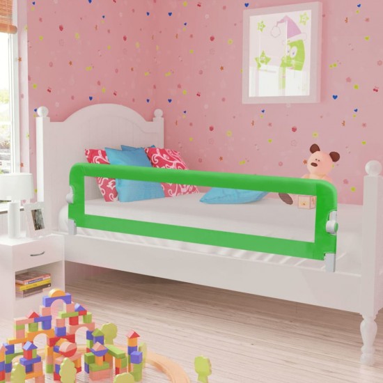 Apsauginis turėklas vaiko lovai, 150x42cm, žalios spalvos