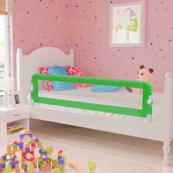 Apsauginiai turėklai vaiko lovai, 2vnt., žali., 150x42cm