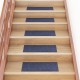 Lipnūs laiptų kilimėliai, 15vnt., pilkai mėlyni, 60x25cm