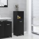 Vonios kambario spintelė, juodos spalvos, 30x30x95cm, MDP