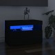 Televizoriaus spintelė su LED apšvietimu, juoda, 60x35x40cm