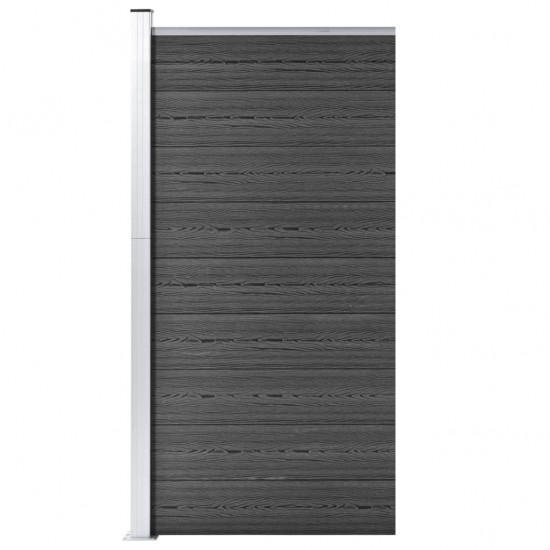 Tvoros segmentas, juodos spalvos, 95x186cm, WPC