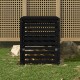 Komposto dėžė, juoda, 82,5x82,5x99,5cm, pušies medienos masyvas