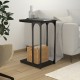 Šoninis staliukas, juodos spalvos, 40x30x60cm, apdirbta mediena