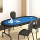 Pokerio stalviršis, mėlynas, 208x106x3cm, 10 žaidėjų