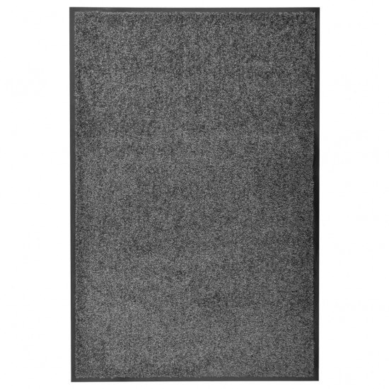 Durų kilimėlis, antracito spalvos, 60x90cm, plaunamas
