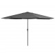 Lauko skėtis su metaliniu stulpu, antracito spalvos, 400cm