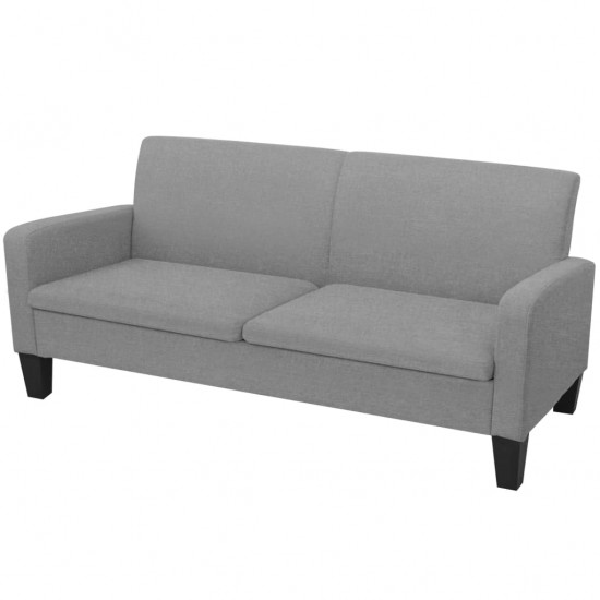 Trivietė sofa, 180x65x76, šviesiai pilka