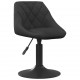 Valgomojo kėdė, juodos spalvos, aksomas (335313)