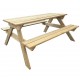 Iškylos stalas, 150x135x71,5cm, mediena