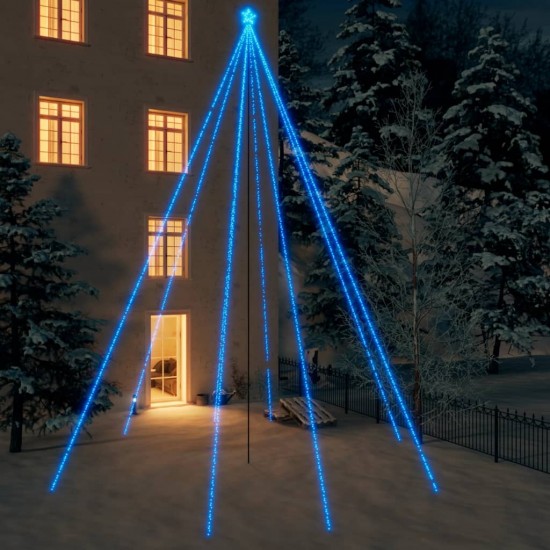Kalėdų eglutės girlianda, 1300 mėlynos spalvos LED, 8m