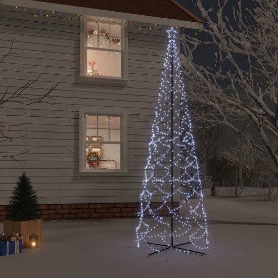 Kalėdų eglutė, 160x500cm, kūgio formos, 1400 šaltų baltų LED