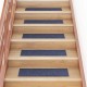 Lipnūs laiptų kilimėliai, 15vnt., pilkai mėlyni, 76x20cm