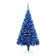 Dirbtinė Kalėdų eglutė su LED/žaisliukais, mėlyna, 240cm, PVC