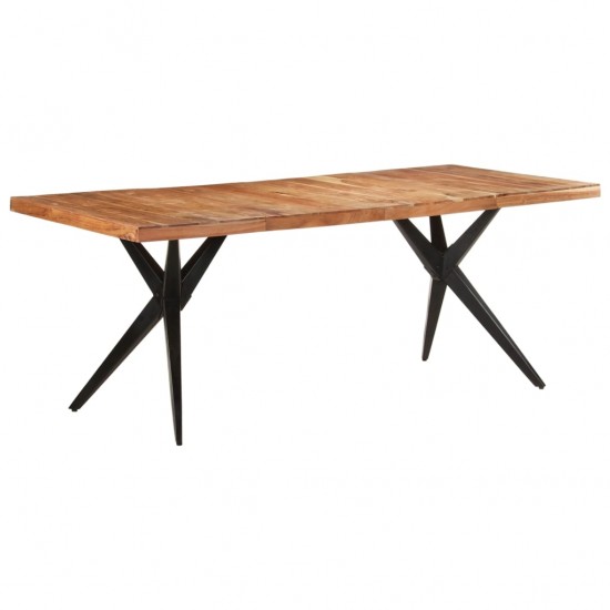 Valgomojo stalas, 200x90x76cm, akacijos medienos masyvas