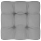 Paletės pagalvėlė, pilkos spalvos, 70x70x10cm, audinys