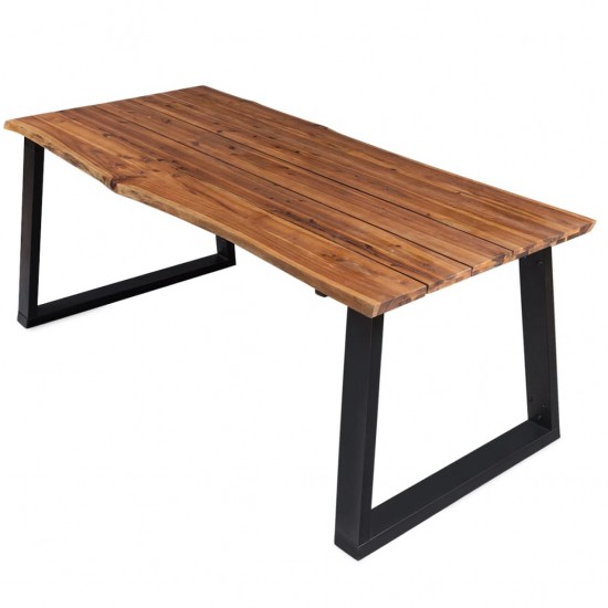 Valgomojo stalas, 170x90x75cm, akacijos medienos masyvas