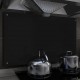 Virtuvės sienelė, juodos spalvos, 100x60cm, grūdintas stiklas