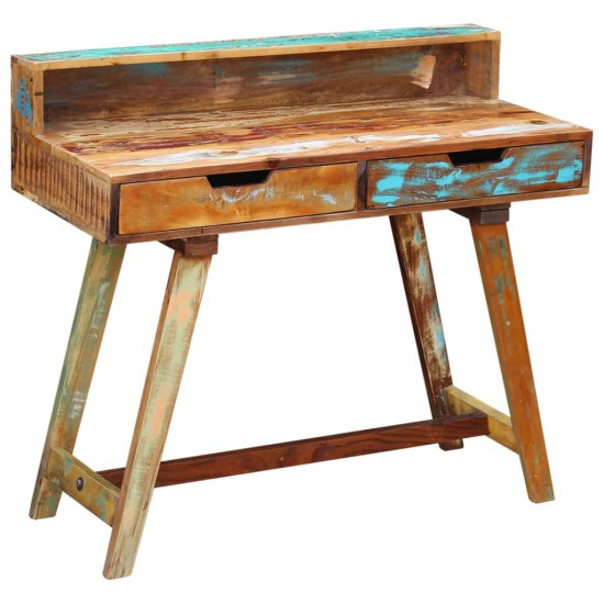 Perdirbtos medienos rašomasis stalas