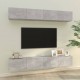 Sieninės TV spintelės, 4vnt., betono pilkos, 100x30x30cm