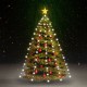 Kalėdų eglutės girlianda su 180 šaltų baltų LED lempučių, 180cm