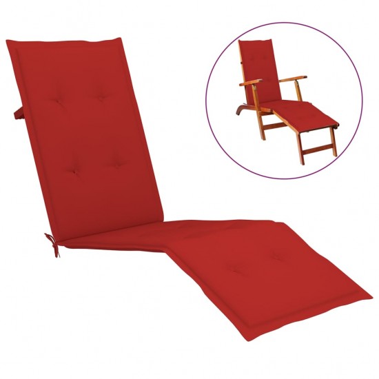 Terasos kėdės pagalvėlė, raudonos spalvos, (75+105)x50x3cm