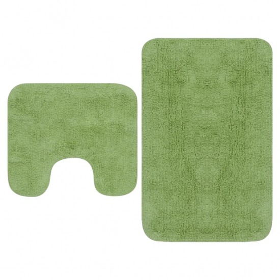 Vonios kilimėlių rinkinys, 2d., audinys, žalias