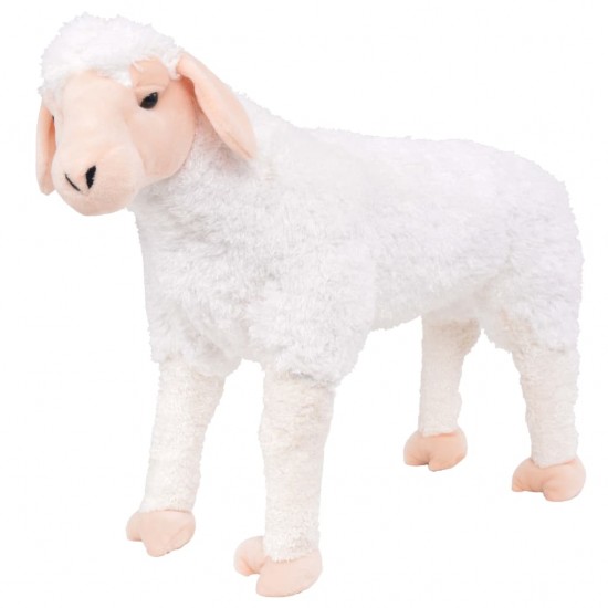Pastatomas pliušinis žaislas avis, balta, XXL