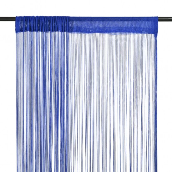 Virvelinės užuolaidos, 2vnt., 140x250cm, mėlynos spalvos