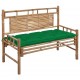 Sodo suoliukas su pagalvėle, 120cm, bambukas (41504+314949)