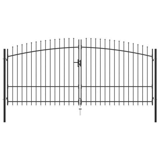 Dvigubi vartai su iečių viršugaliais, 400x225cm