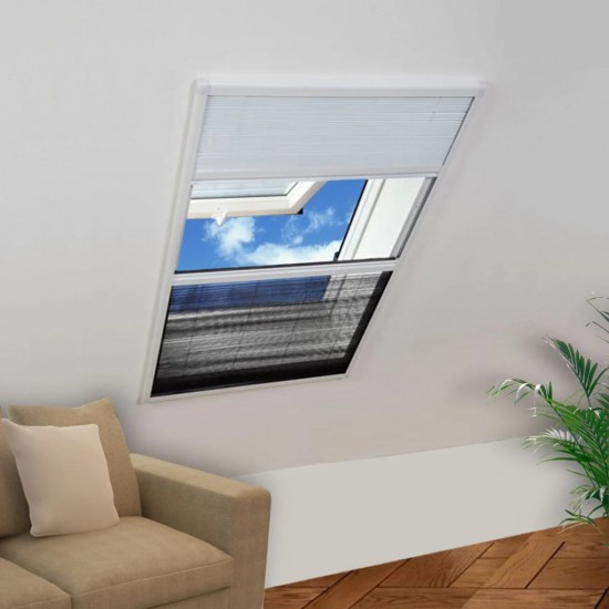 Tinklelis nuo vabzdžių langams, plisuotas, aliuminis, 80x120cm