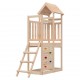Žaidimų bokštas su kopėčiomis/sienele, 52,5x110,5x214cm, pušis