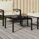 Sodo kavos staliukas, juodas, 60x60x35cm, plienas