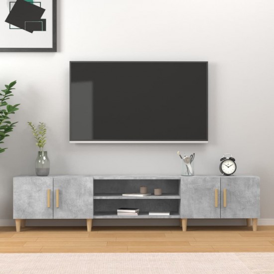Televizoriaus spintelė, betono pilka, 180x31,5x40cm, mediena