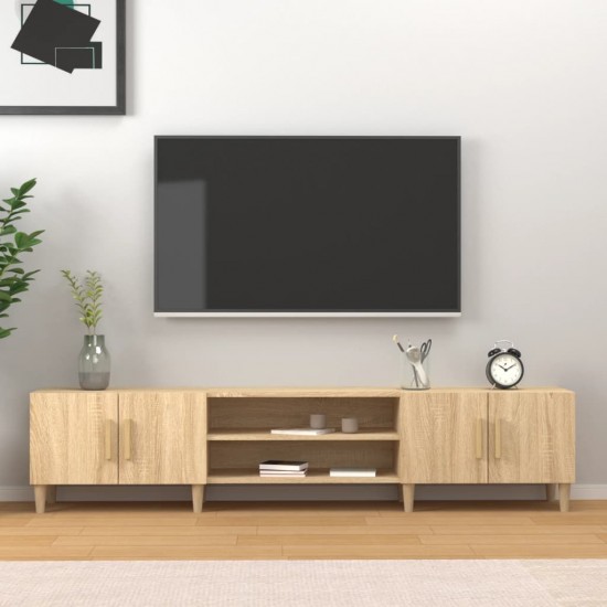 Televizoriaus spintelė, ąžuolo, 180x31,5x40cm, apdirbta mediena