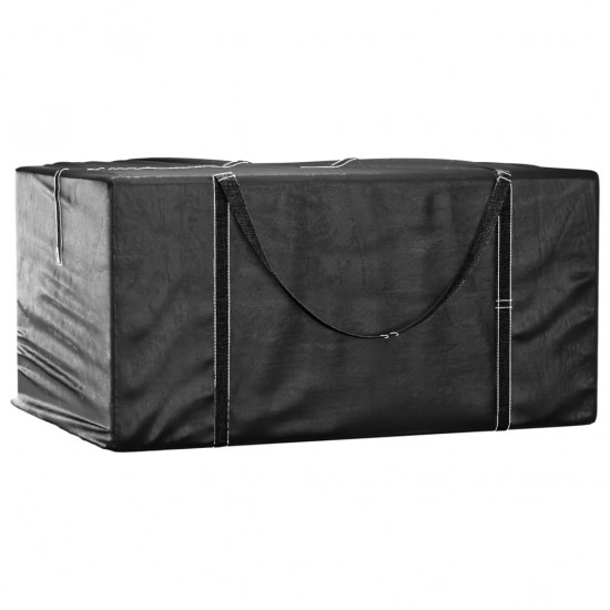 Krepšys sodo pagalvėlėms, juodas, 150x75x75cm, polietilenas
