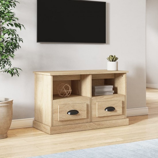Televizoriaus spintelė, ąžuolo, 80x35x50cm, apdirbta mediena