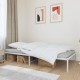 Metalinis lovos rėmas, baltos spalvos, 107x203 cm