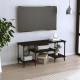 Televizoriaus spintelė, juodos spalvos, 102x35x45,5cm, mediena