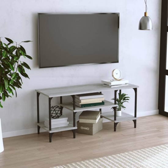 Televizoriaus spintelė, pilka ąžuolo, 102x35x45,5cm, mediena