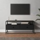 Televizoriaus spintelė, juoda, 100x35x45cm, apdirbta mediena