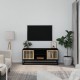 Televizoriaus spintelė, juoda, 105x30x45cm, mediena ir geležis