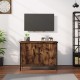 TV spintelė su durelėmis, dūminio ąžuolo, 60x35x45cm, mediena