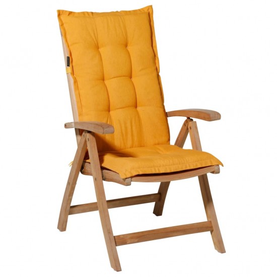 Madison Pagalvėlė kėdei su aukštu atlošu Panama, auksinė, 123x50cm